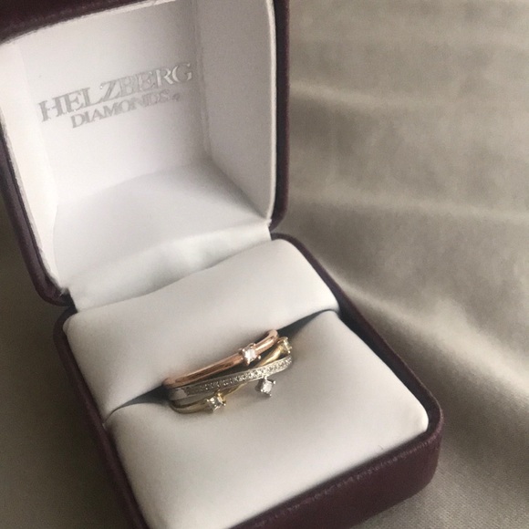 Helzberg Diamonds Jewelry - Tri-color diamond ring Helzberg Diamonds Jewelry - Tri-color diamond ring